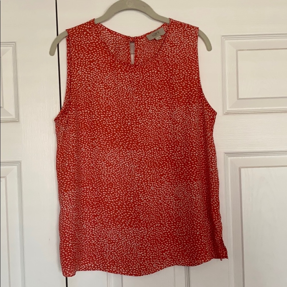 LOFT Outlet Sleeveless Blouse w/ Bows in Back